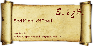 Spáth Ábel névjegykártya
