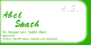 abel spath business card