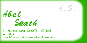abel spath business card